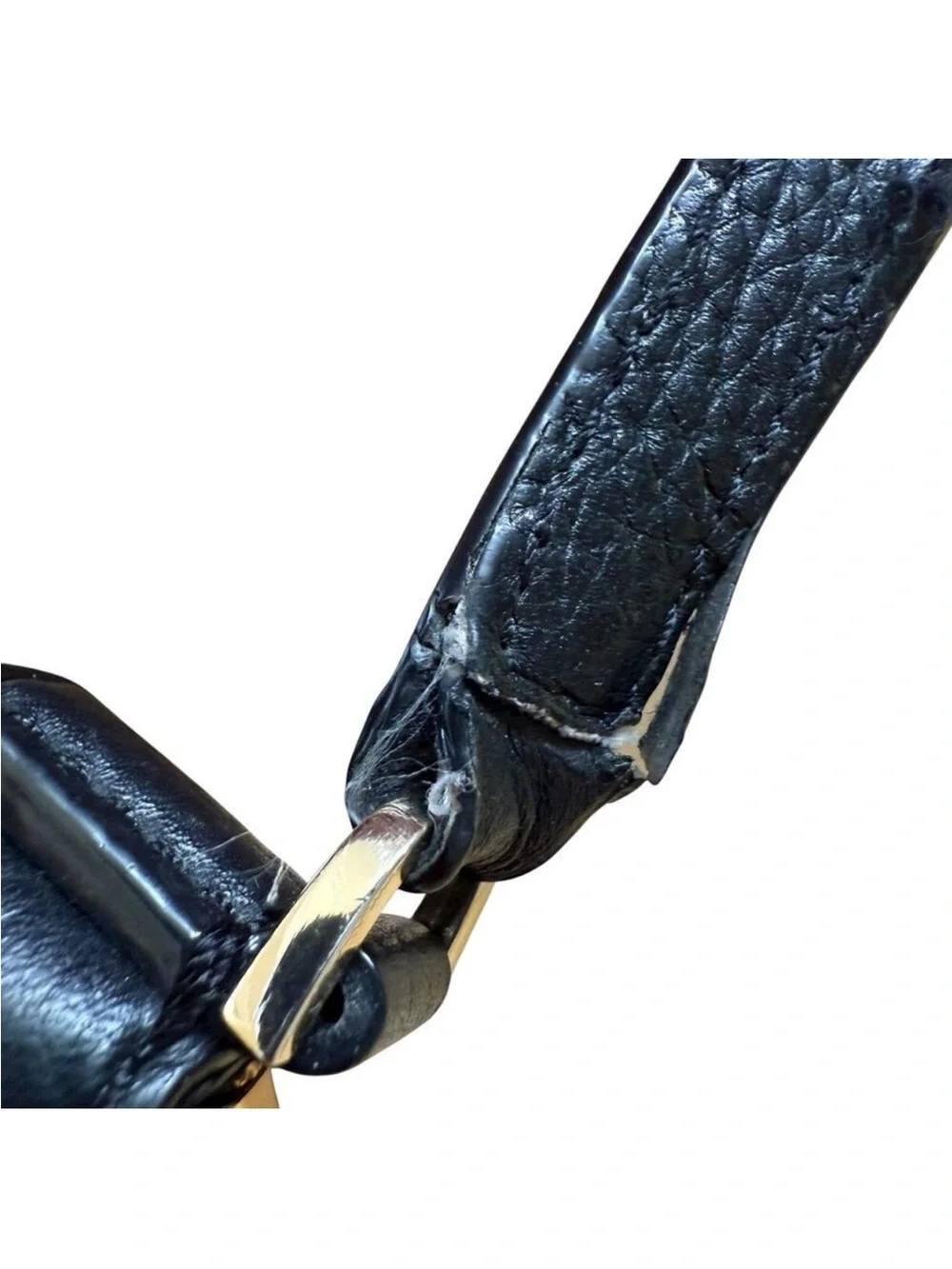 kate spade Black Pebbled Leather Crossbody with Gold Hardware